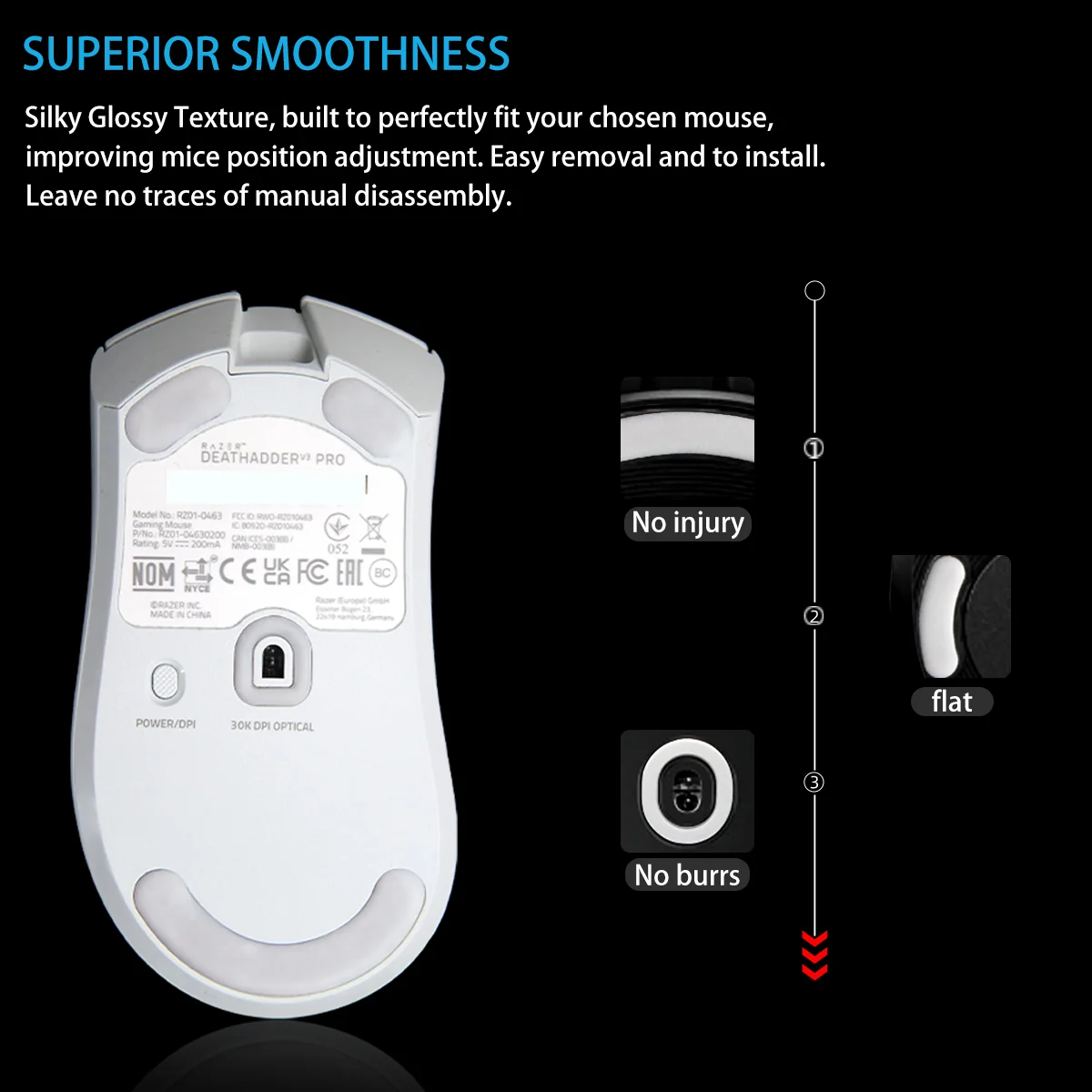 ESPTiger ICE V2 Mouse Skates - For Razer - Image 10