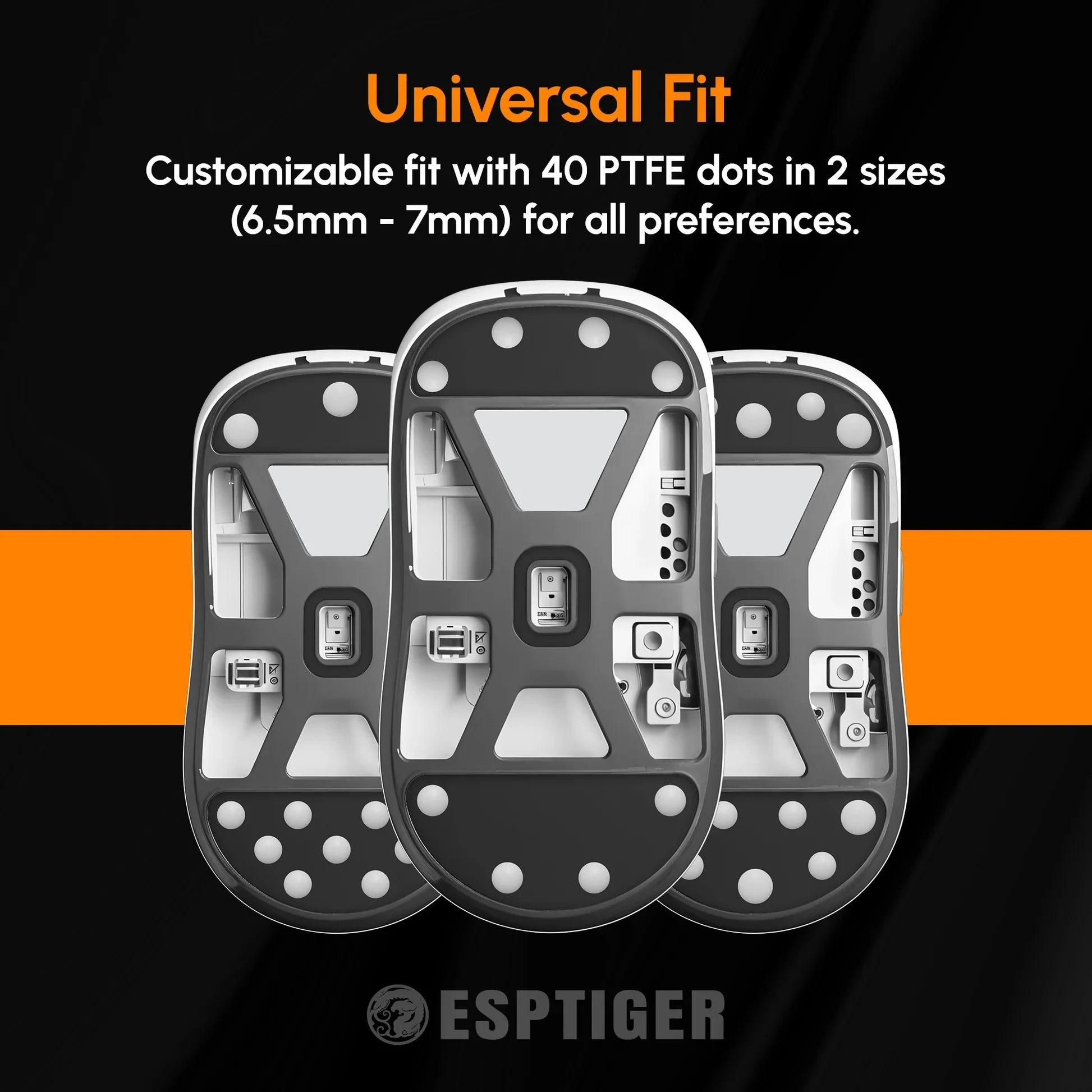 ESPTiger ICE V2 Mouse Skates - Universal DIY Dots - Image 4