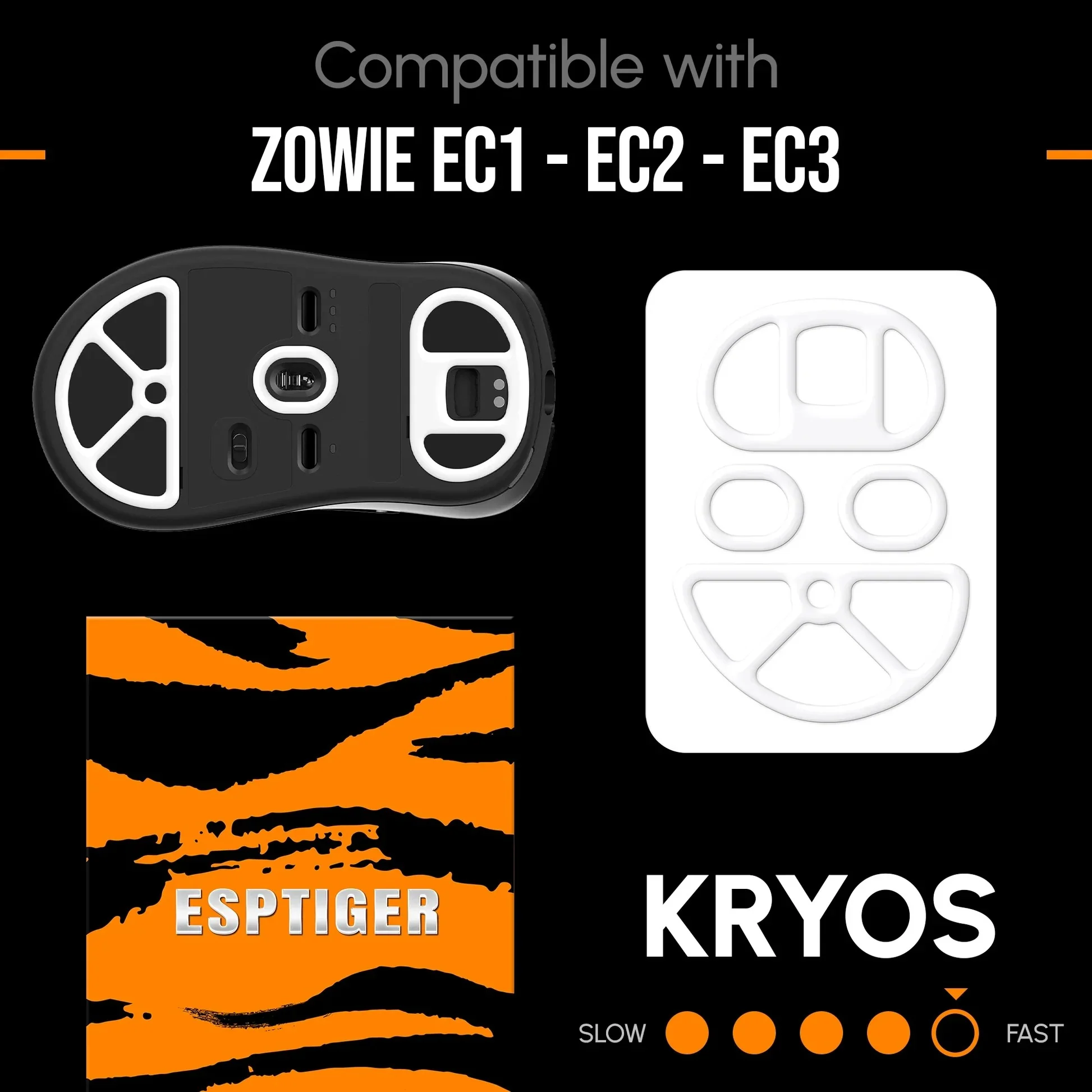 ESPTiger Kryos Mouse Skates - For ZOWIE - Image 2