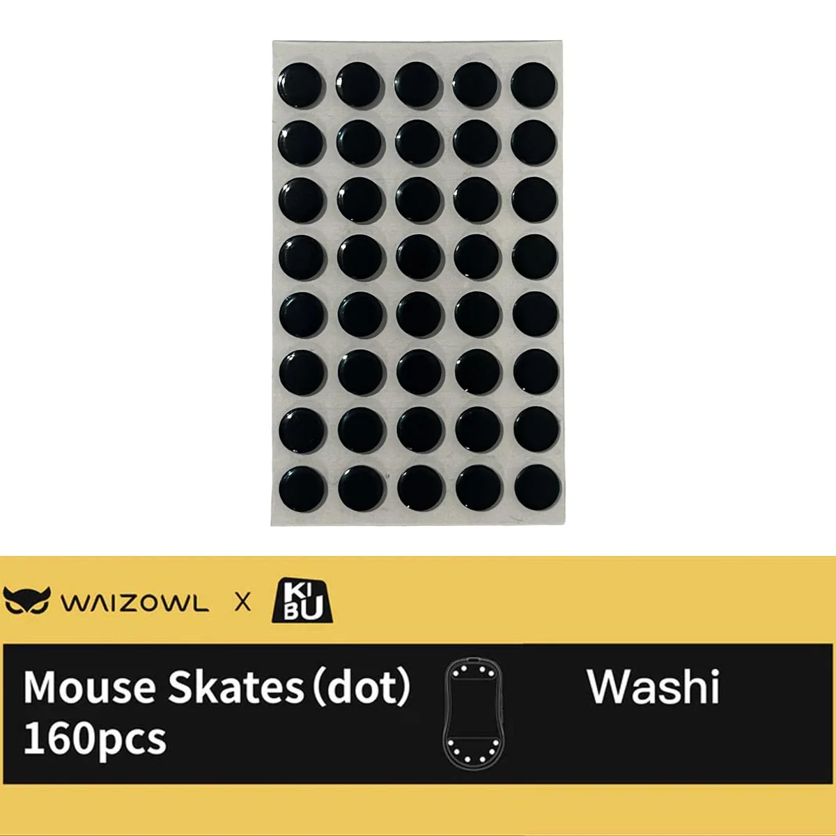 WAIZOWL x KIBU Universal Dots Mouse Skates (160pcs) - Image 5
